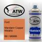 Preview: Ford, Mandarin Copper Metallic, B6 / M6988: 400ml Sprühdose, von ATW Autoteile West.